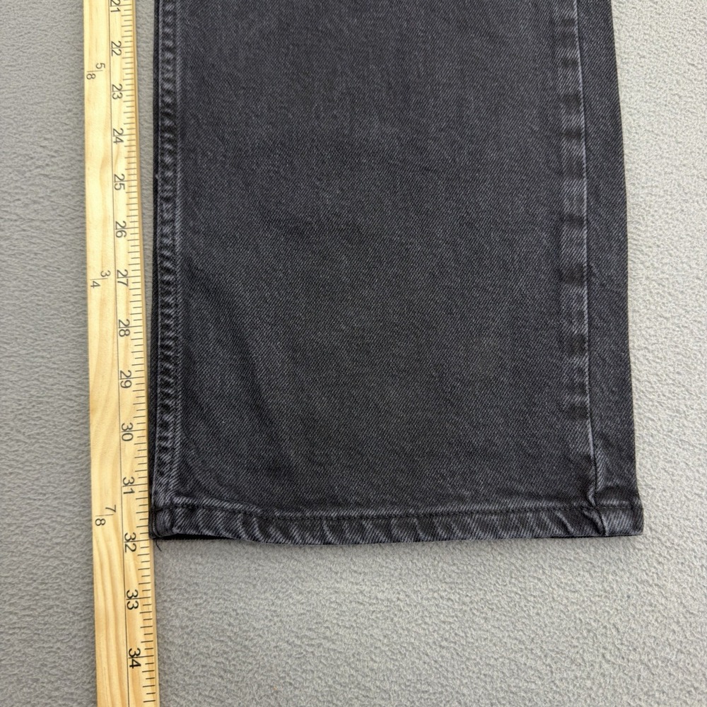 Good American Good 90s Mid Rise Jeans Sz 6 Black Baggy Vintage Inspired NWT 32" - Picture 12 of 16